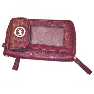 MK Michael Kors Zip up Card and Phone Wallet
